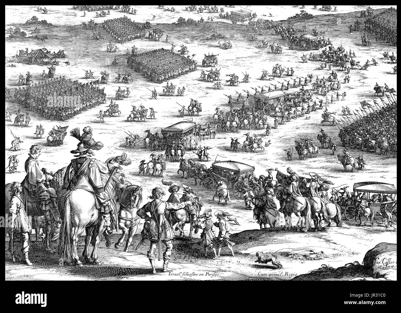 Die Belagerung von Breda von 1624-25 aufgetreten während des Achtzigjährigen Krieges. Im Anschluss an die Aufträge von Ambrogio Spinola belagerte Philipp IV Armee Breda August 1624. Die strategisch günstig gelegene Stadt war stark befestigt und stark verteidigte durch eine Garnison von 7.000 Männer, dass die Niederländer zuversichtlich waren würde halten lange genug, um die Belagerer zermürben. Spinola Kampagne seine Breda, rasch blockieren die Stadt Verteidigungsanlagen und Anfahren einer niederländischen Relief-Armee, die versucht hatte, abgeschnitten von der spanischen Armee Zugang zu Lieferungen. Im Februar 1625, eine zweite Entlastung Kraft, bestehend aus 7.000 englischen troo Stockfoto