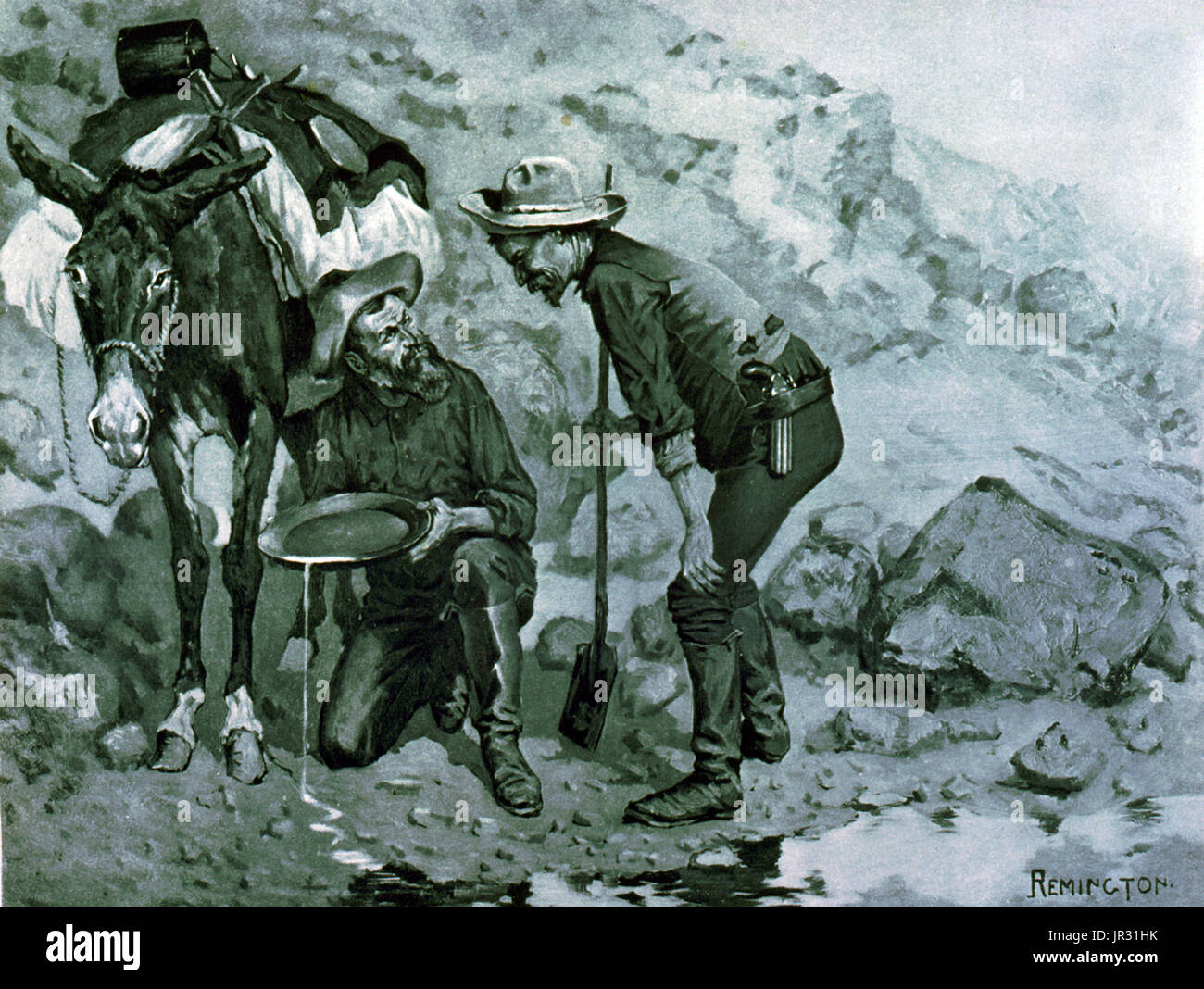 Panning Gold California 1849 Stockfotos Und Bilder Kaufen Alamy