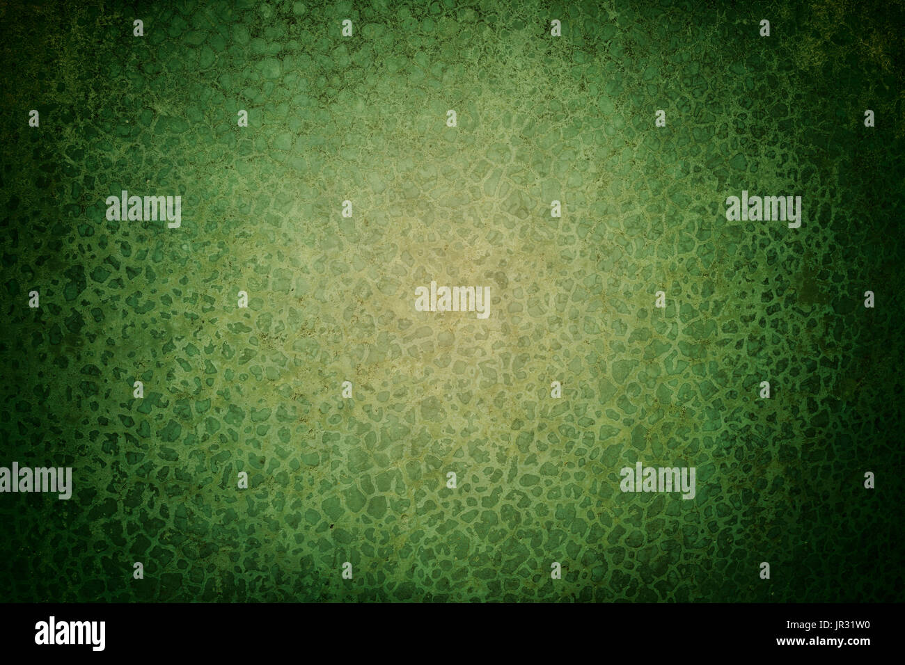 Grüne abstrakte Textur Hintergrund mit hellen Scheinwerfer in grunge Stil für Text-, Bild- oder Präsentation Stockfoto