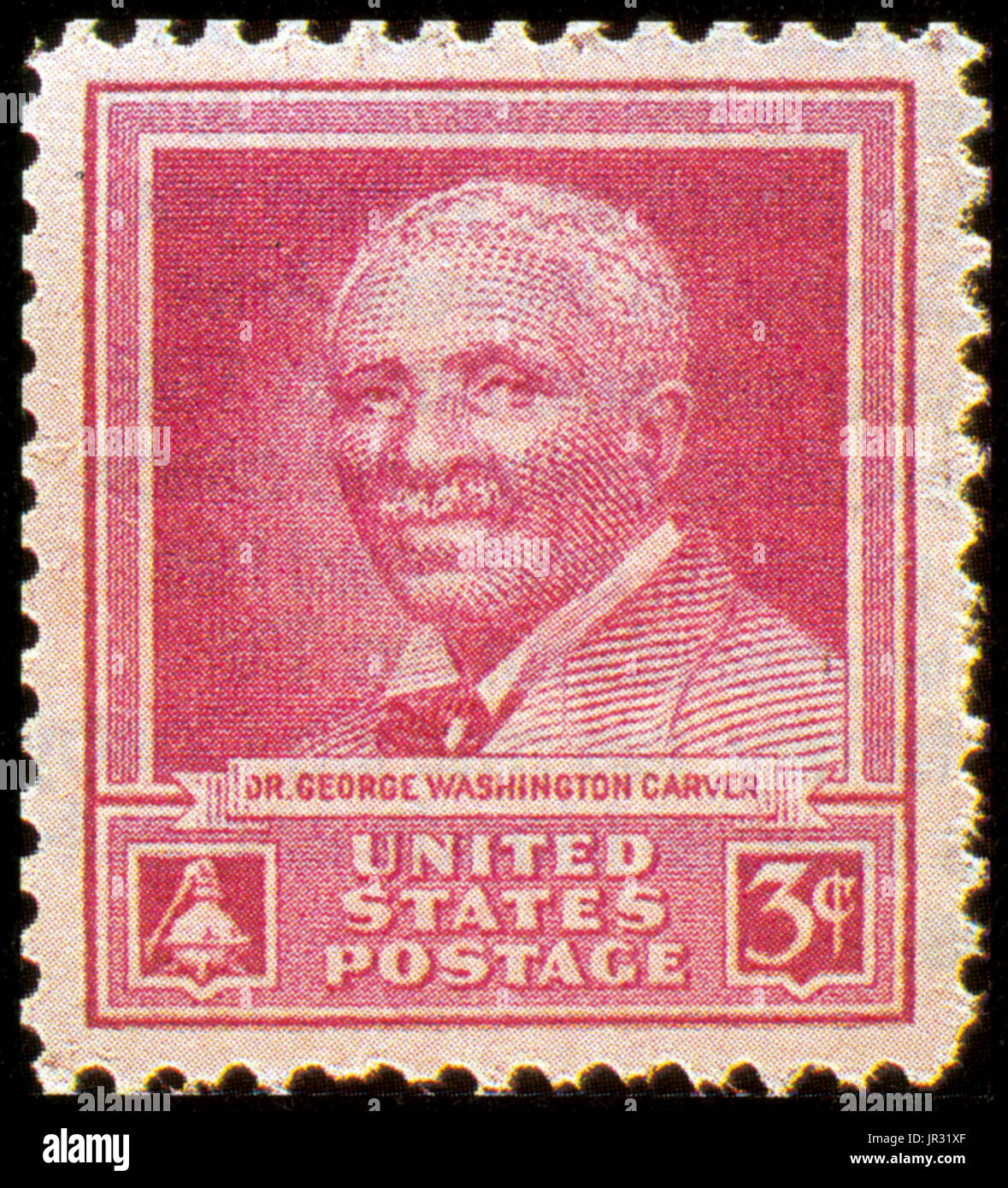 George W. Carver, USA Briefmarke, 1948 Stockfoto