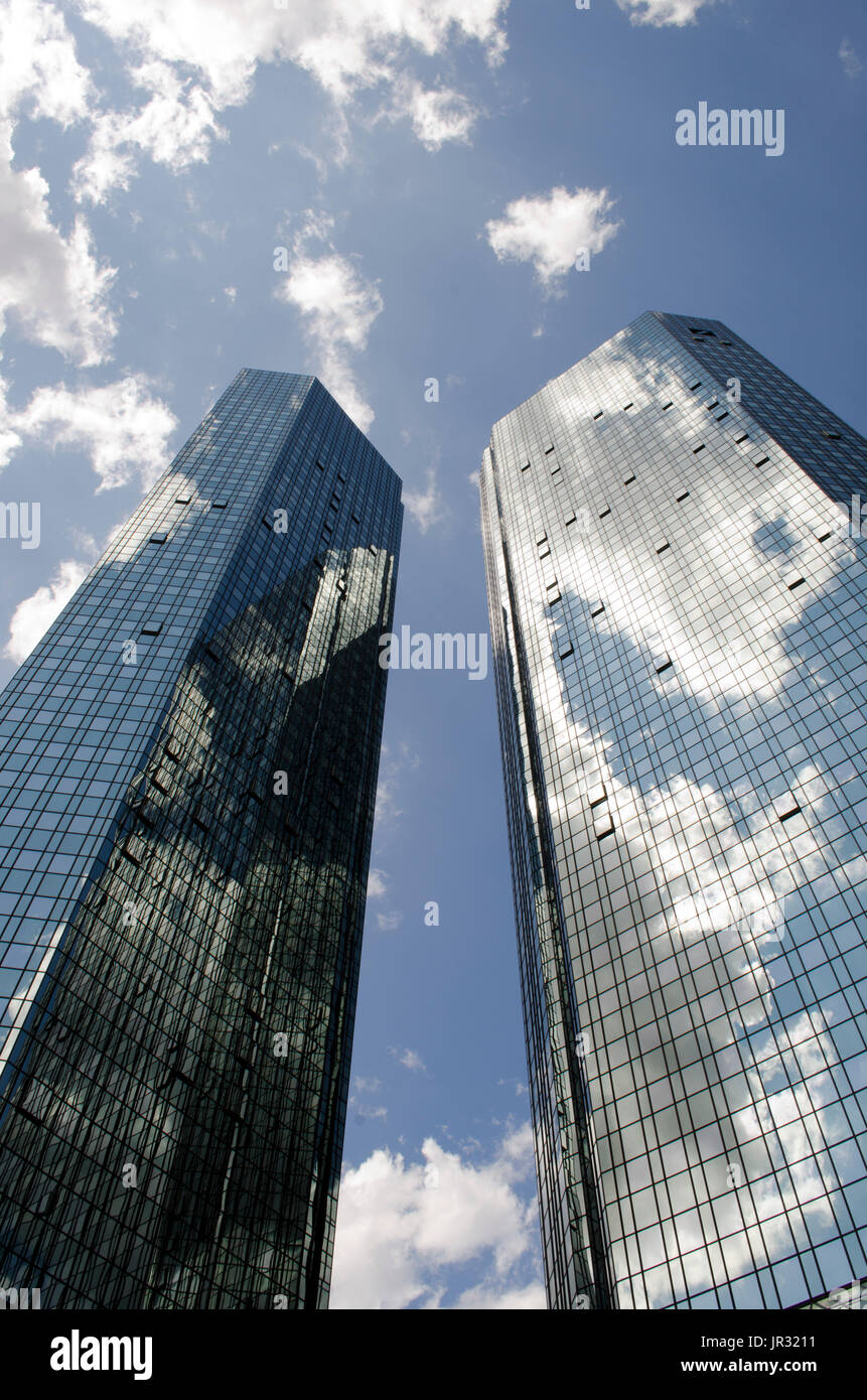 Frankfurter Wolkenkratzer Stockfoto