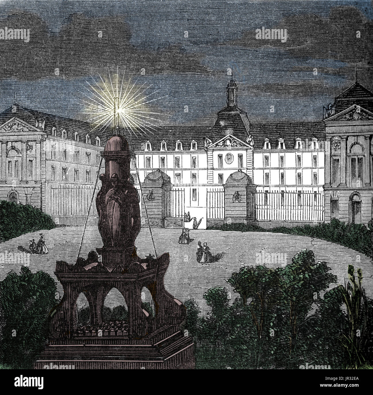 Öffentliche Beleuchtung, 1880 s Stockfoto