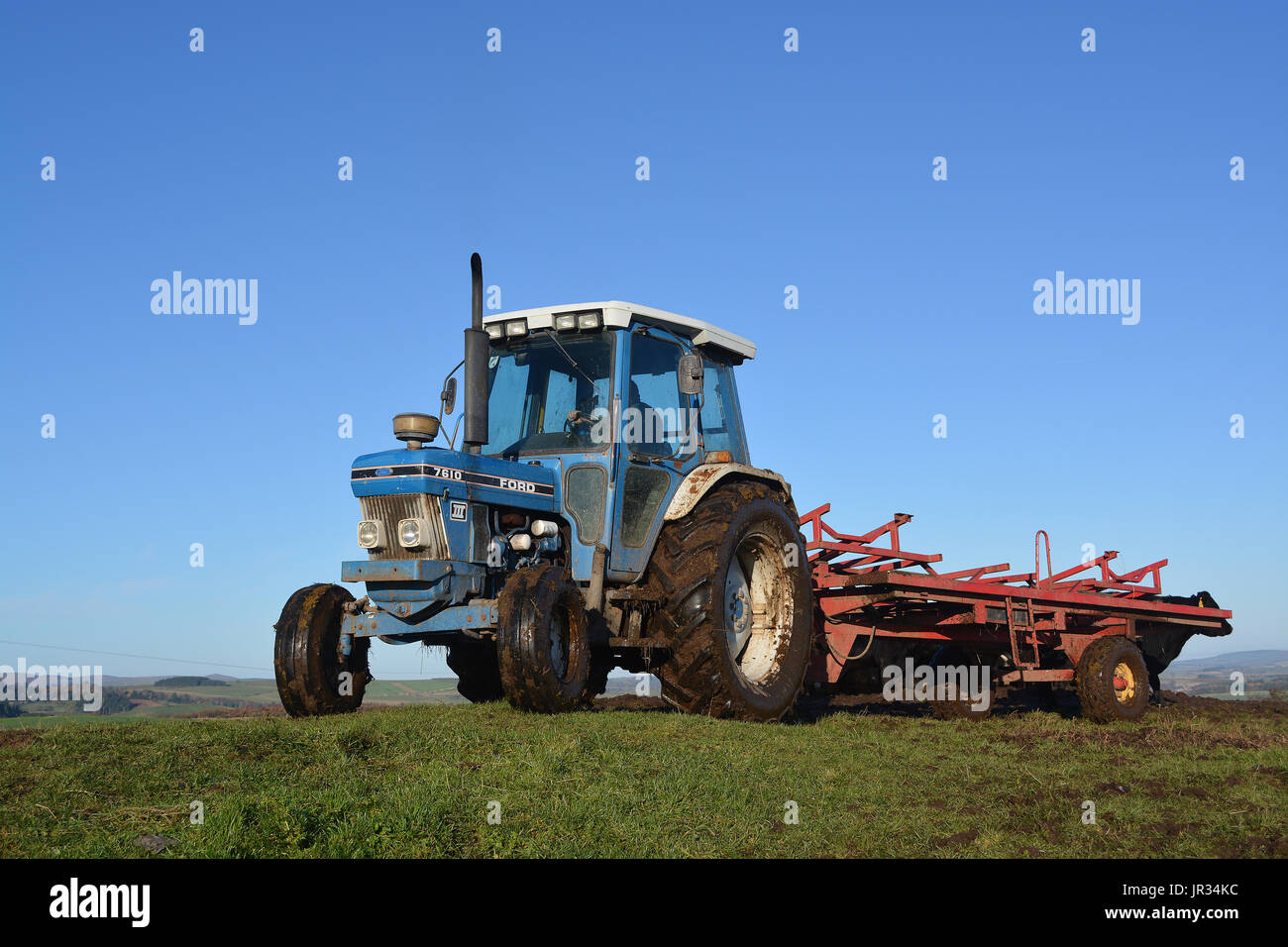 Ford Traktor 7610 Stockfoto