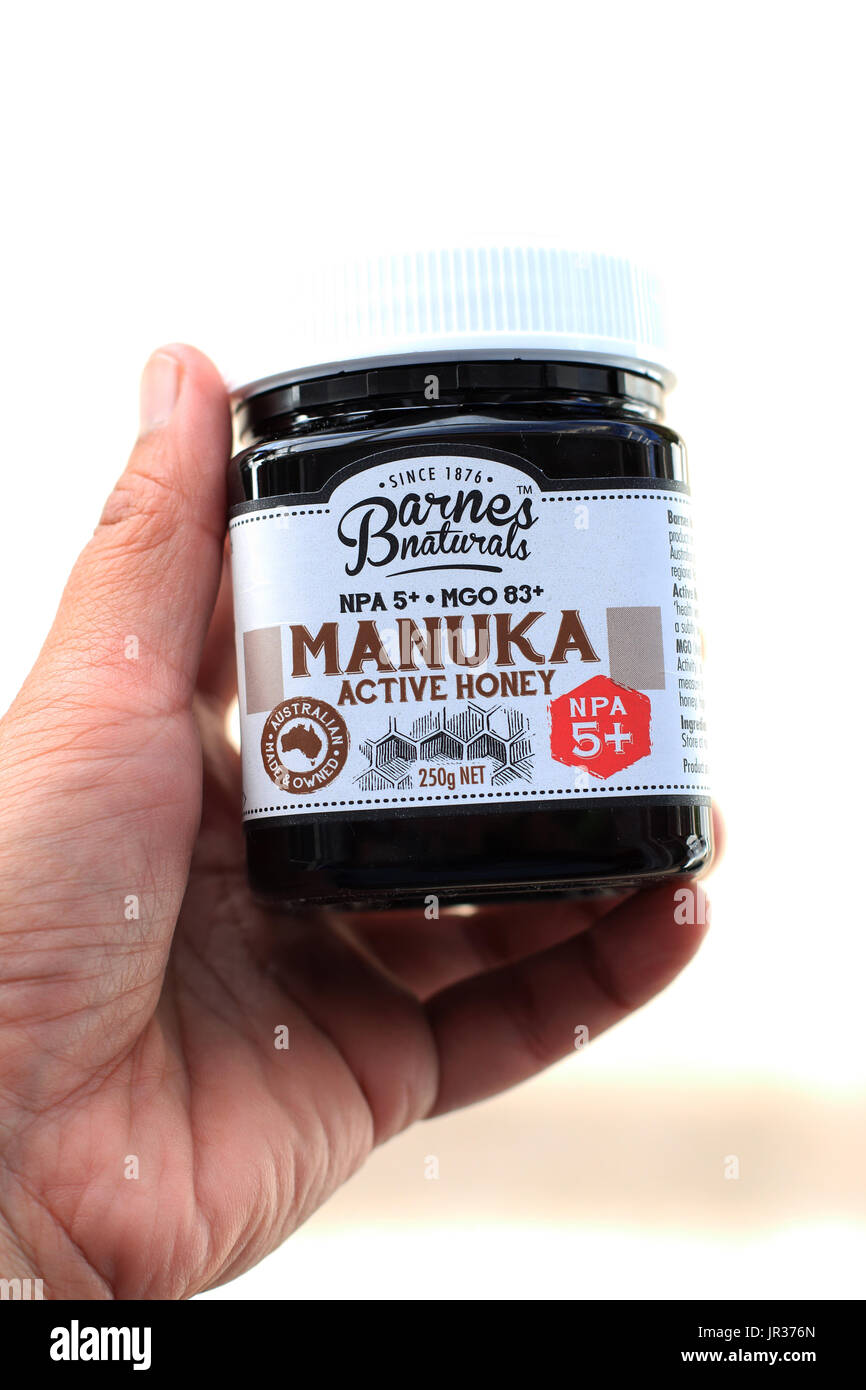 Barnes Naturals australische Manuka Honig Stockfoto