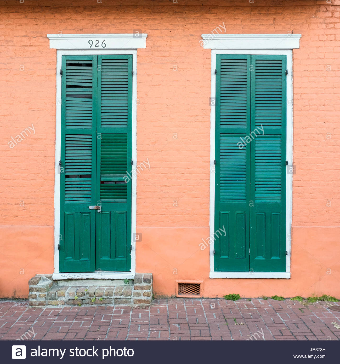 Usa Louisiana New Orleans Bunten Turen Und Fenster Im