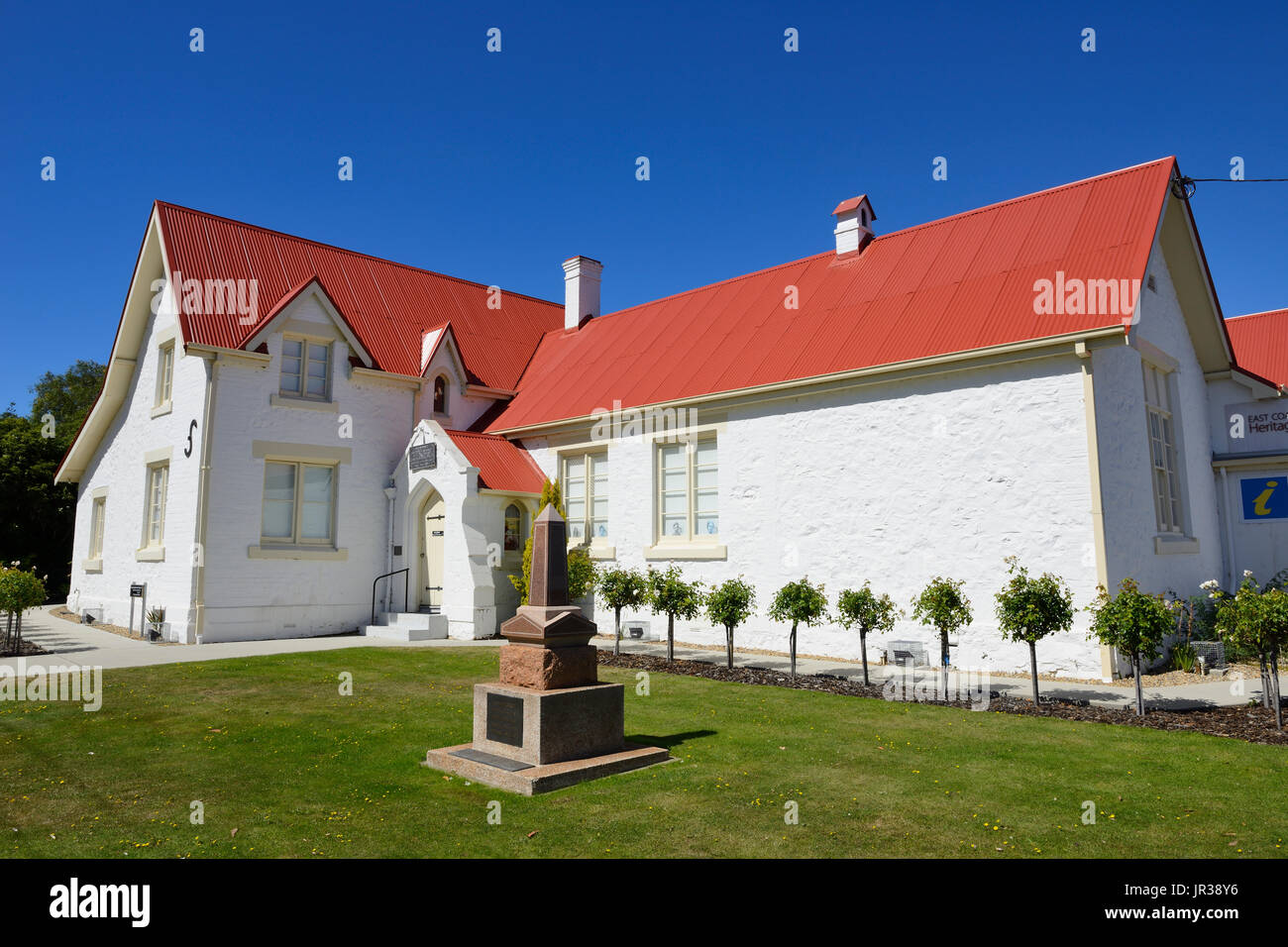 East Coast Heritage Museum und Krieg-Denkmal in Swansea auf Ost Küste von Tasmanien, Australien Stockfoto
