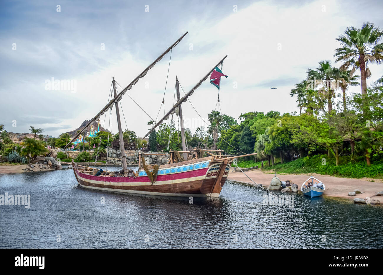 CHIBA, Japan: 1001 Küste Attraktion, in Tokyo Disneysea in Urayasu, Chiba, Japan. Stockfoto