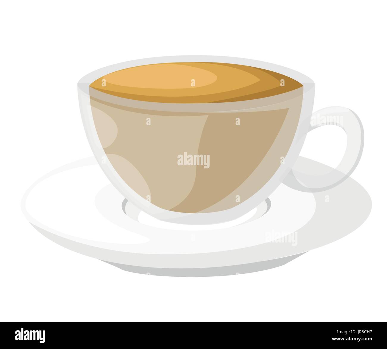 Niedlichen Cartoon Tasse grüner Tee. Vektor-Illustration-Webseite und mobile app-Design-Vektor-Illustration. Stock Vektor