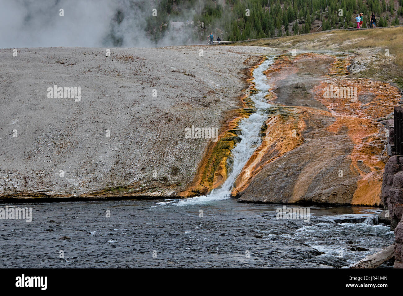 Yellowstone National Park Midway Geyser Basin Stockfoto