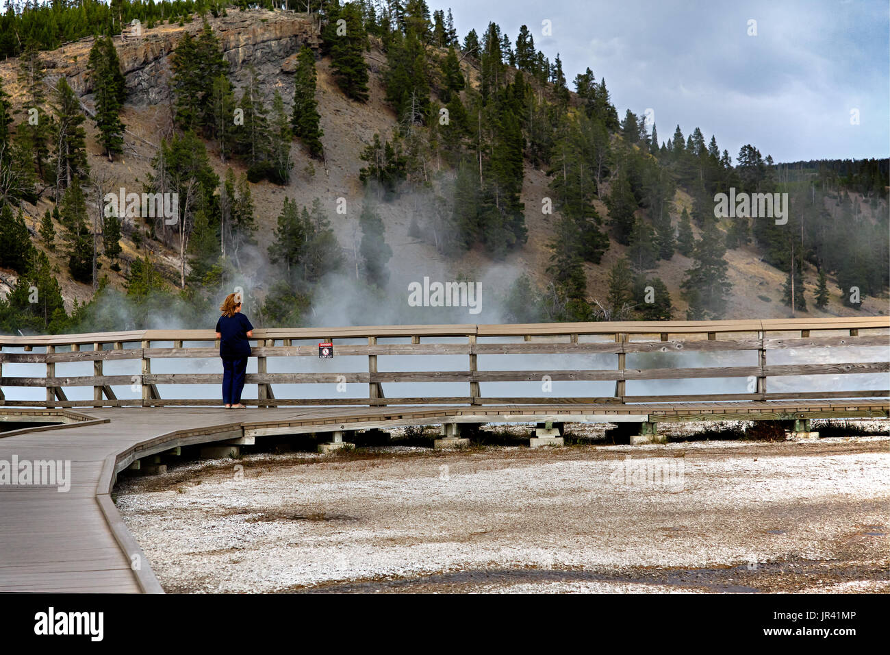 Yellowstone National Park Midway Geyser Basin Stockfoto