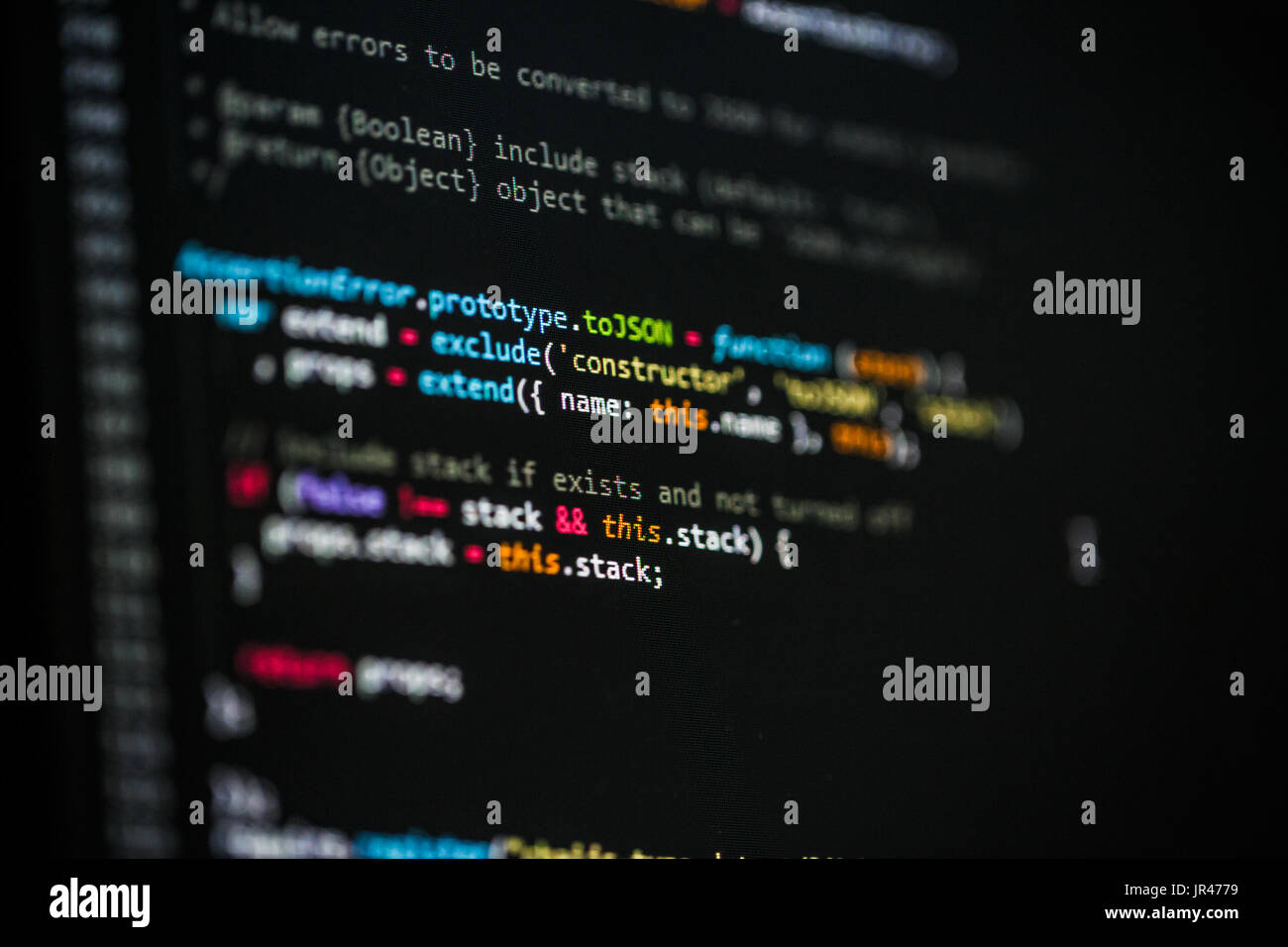 Software-Entwickler-Programmier-code Stockfoto