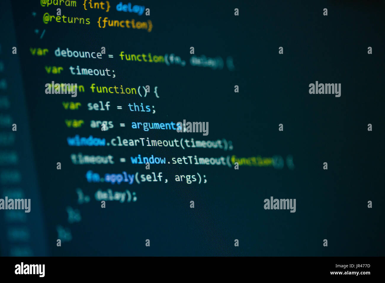 Software Computer Code Programmierkenntnisse Stockfoto