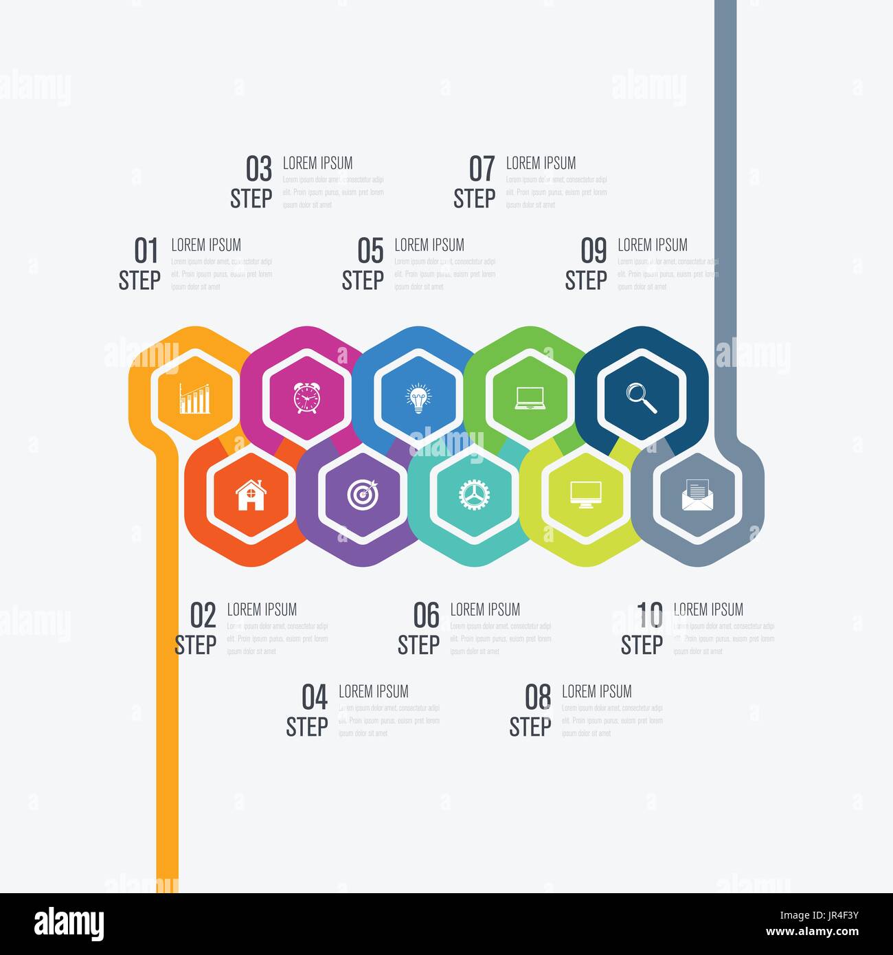 Infografik-Design-Vorlage und Business-Konzept Stock Vektor