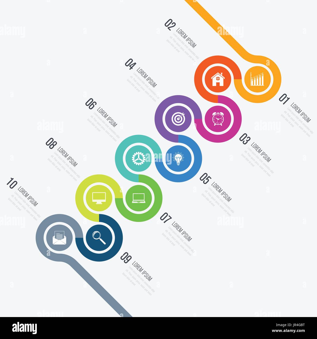 Infografik-Design-Vorlage und Business-Konzept Stock Vektor