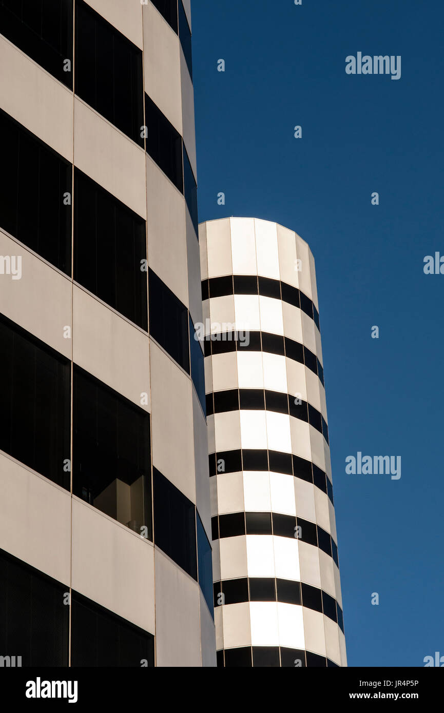Aufbau downtown Seattle abstrakte Ansichten des Gebäudes und Glas Fenster mit Reflexionen Stockfoto