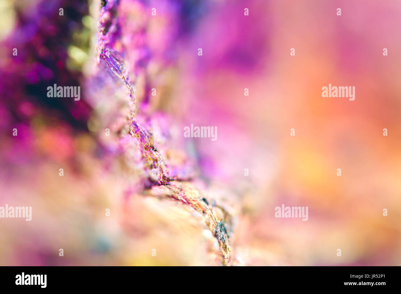 Bunte Metall abstrakten Hintergrund aus natürlichen Mineral. Makro Stockfoto