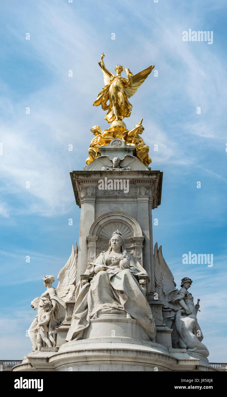 Queen Victoria Memorial, Westminster, London, Vereinigtes Königreich Stockfoto