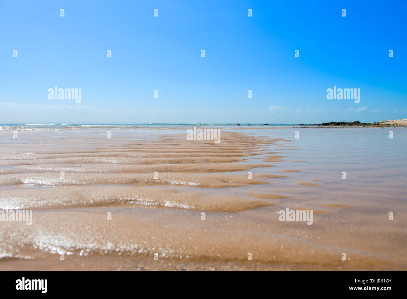 Schöne Landschaften abstrakt und Textur Formen am Strand Stockfoto