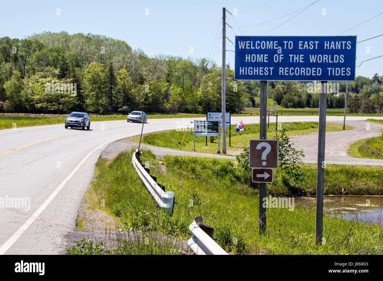 Osten Hants, Nova Scotia, Kanada, Heimat der weltweit höchsten aufgezeichneten Gezeiten Stockfoto