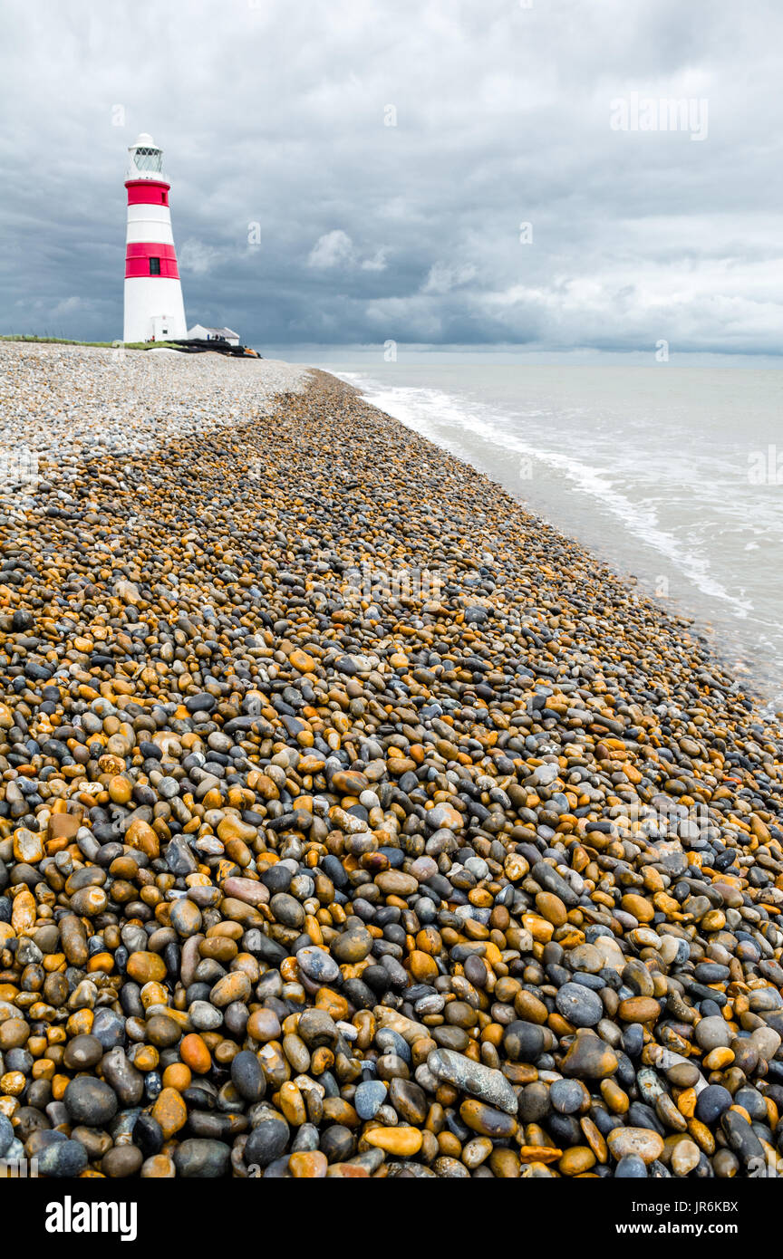 Die verlassenen Leuchtturm von Orford Ness, Orford, Suffolk. Stockfoto