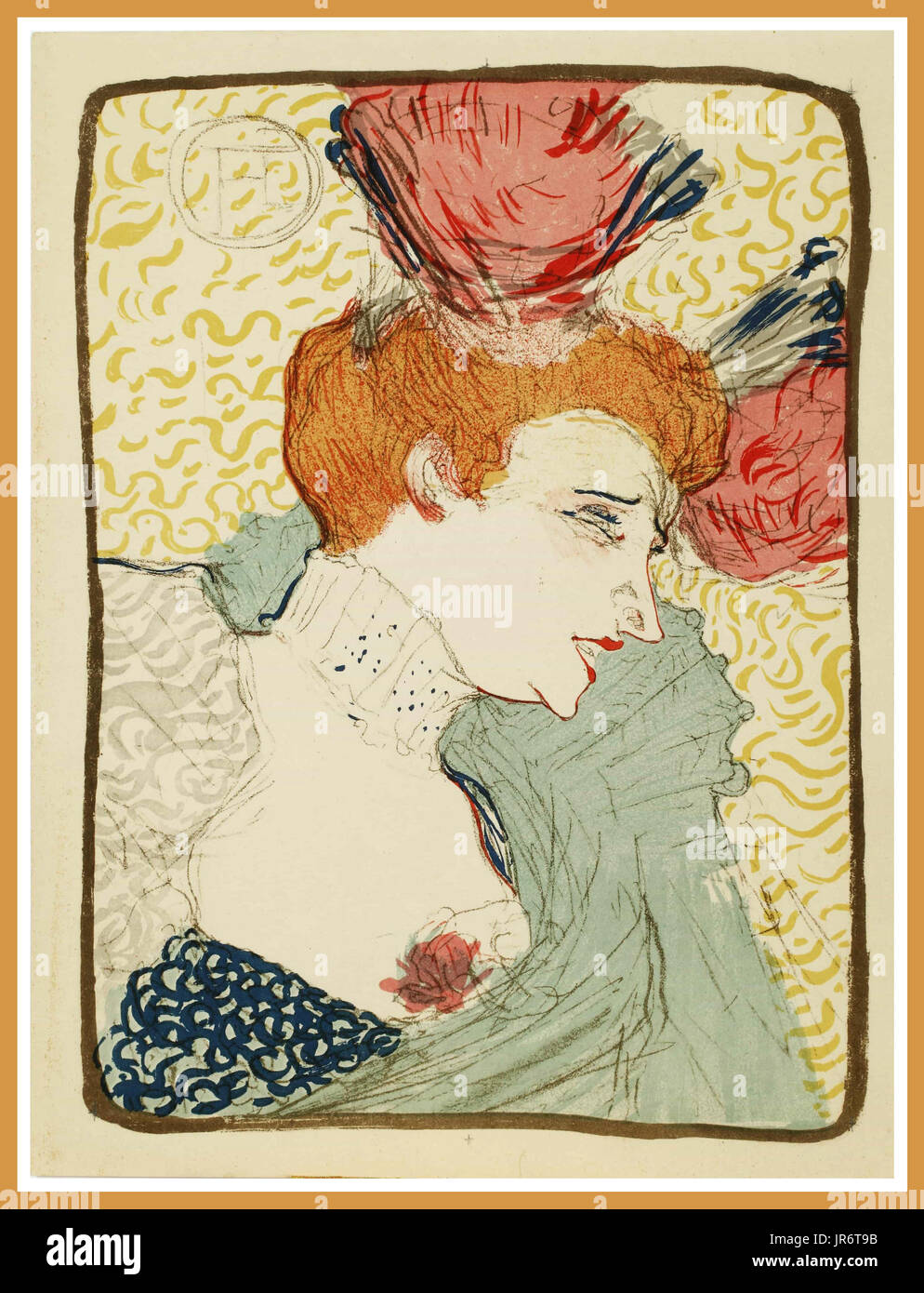 1894 Portrait von Marcelle Lender ein Pariser Sängerin von namhaften französischen Künstler Toulouse-Lautrec Stockfoto