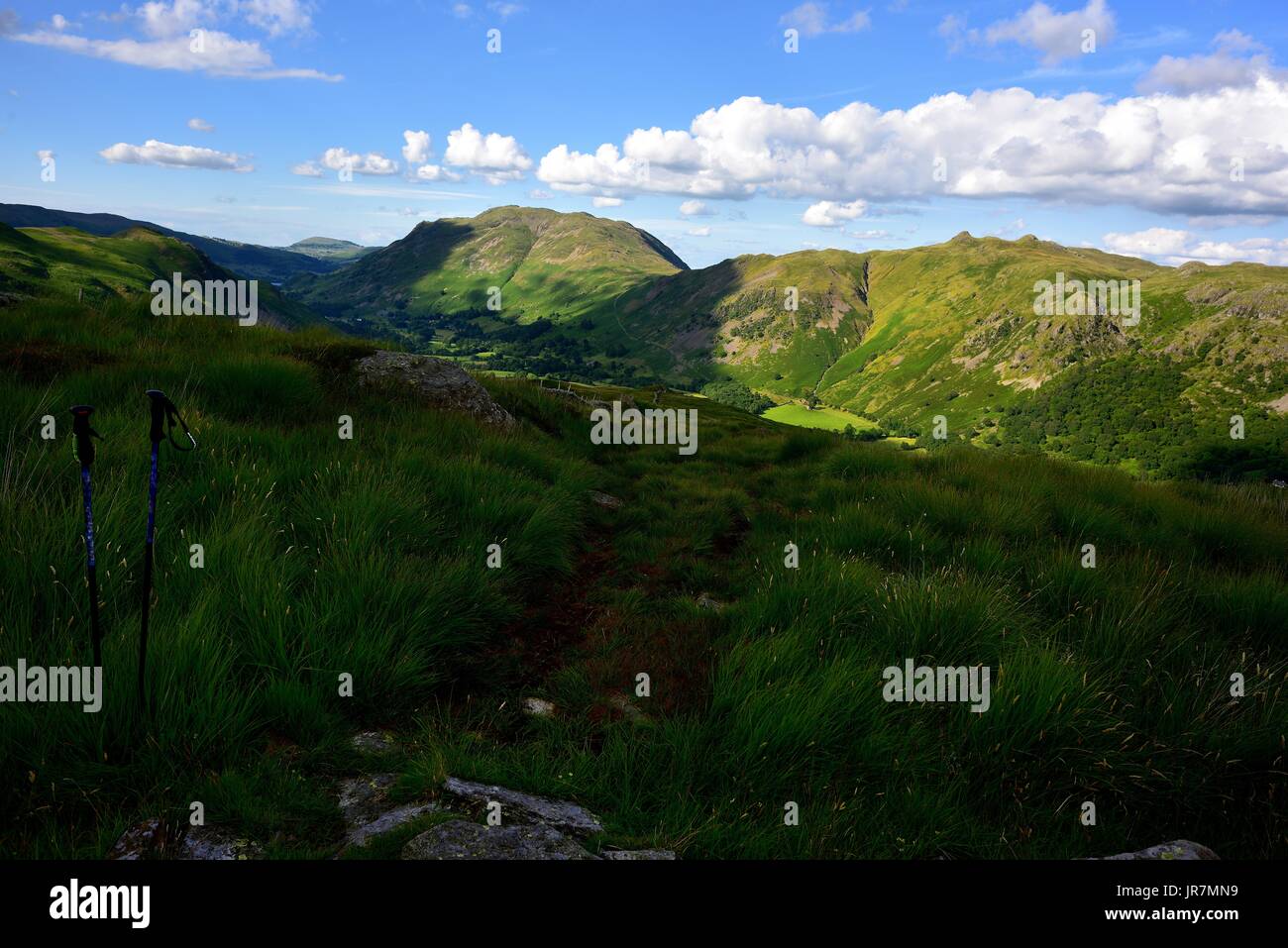 Das Patterdale-Tal von Hartsop weiter oben, wie Stockfoto