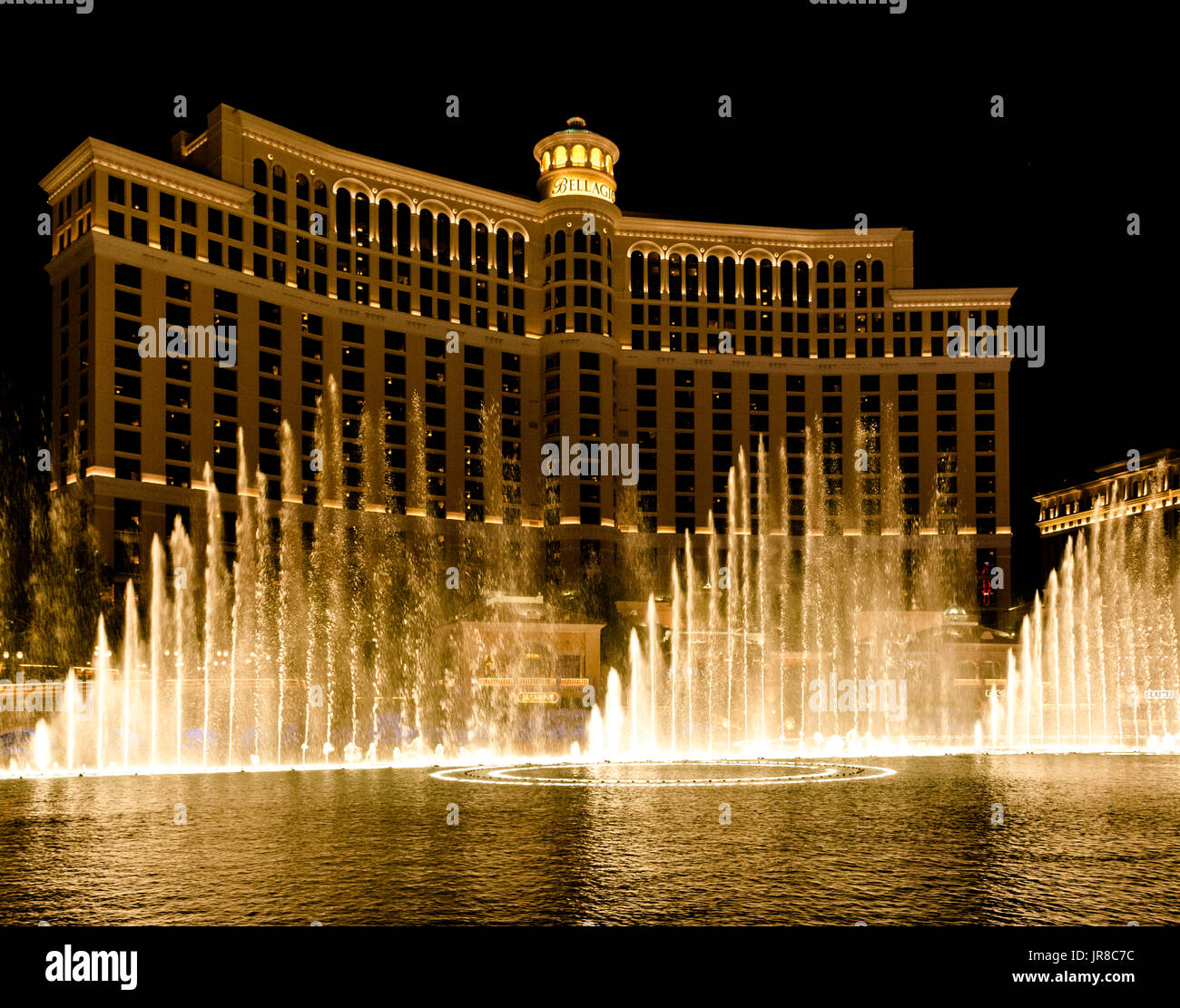 Bellagio Hotel Wasser Show in Las Vegas Stockfoto