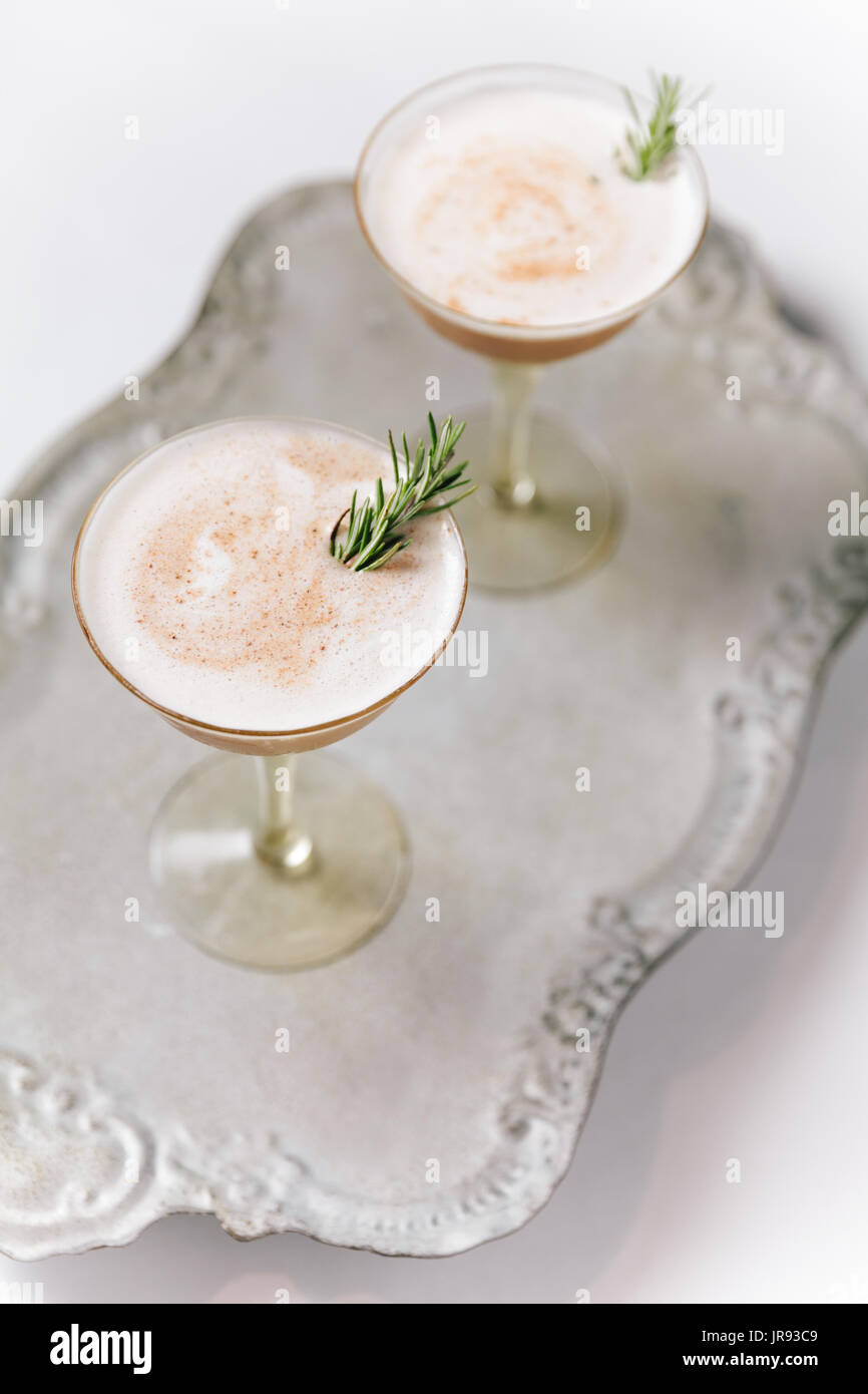 Cremige Cocktails Stockfoto
