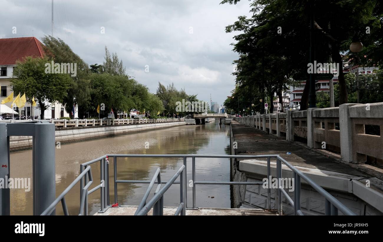 Pendler Passagier Dock Klong Phadung Krungkasem Venedig von Asien Bangkok Thailand Stockfoto