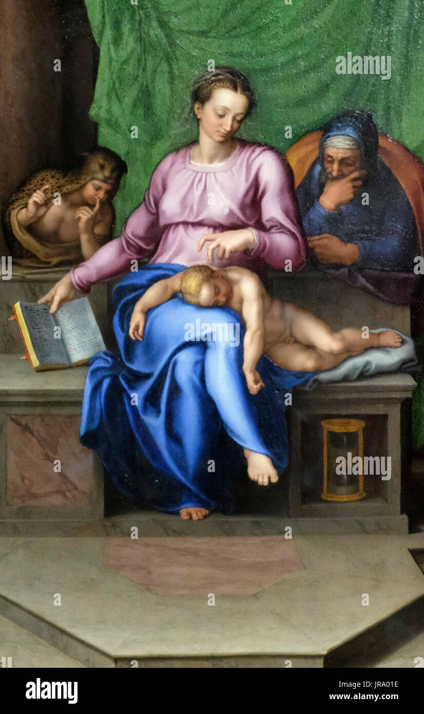 Die Heilige Familie (Il Silenzio), ca. 1565 - Marcello Venusti nach Michelangelo Stockfoto