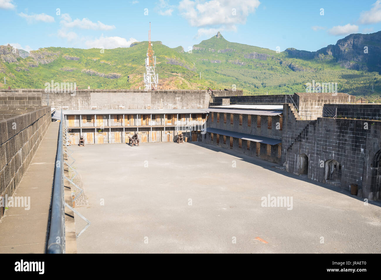 Alte Festung befindet sich in Port Louis, Mauritius Stockfoto