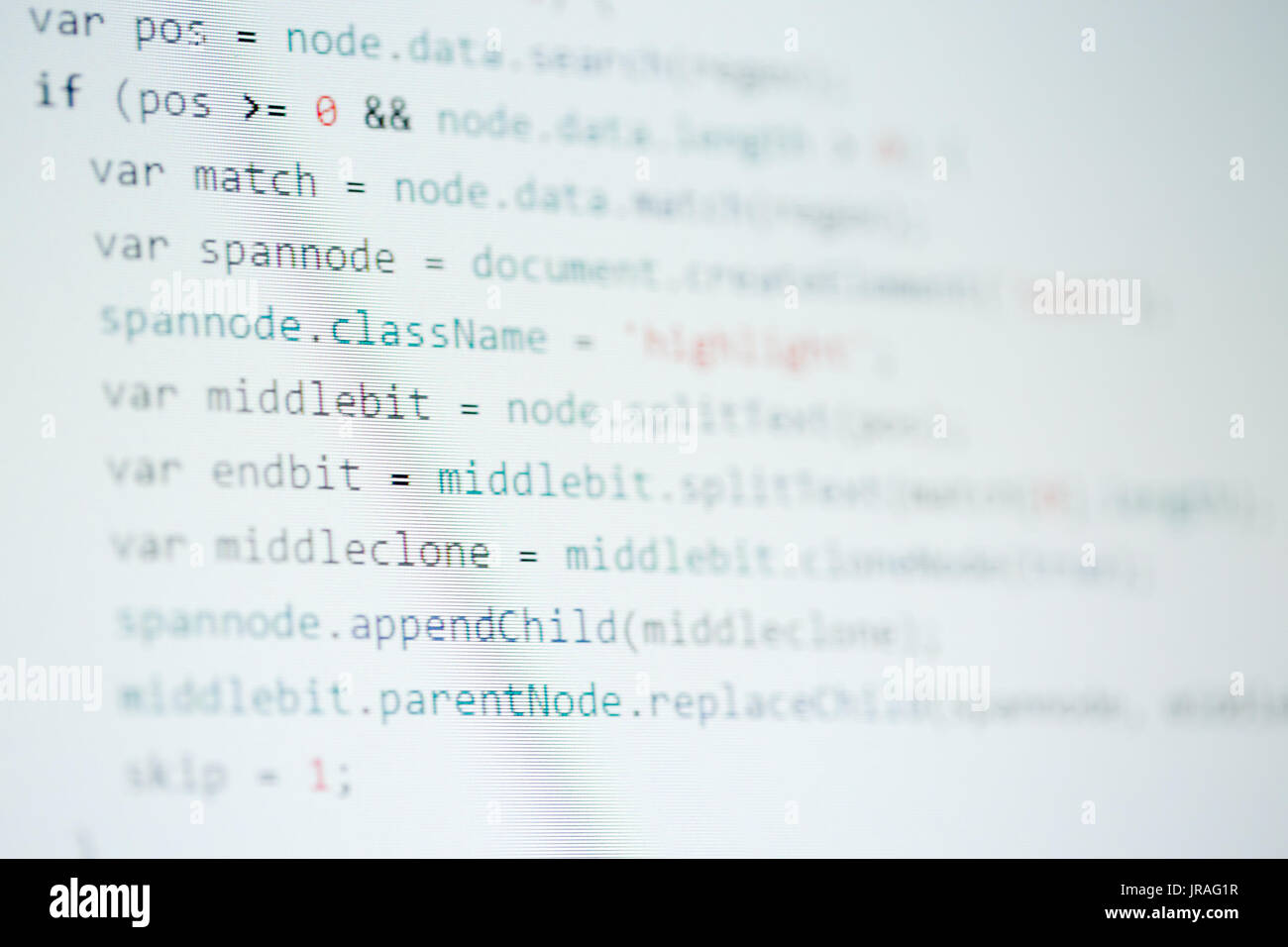 Software Computer Code Programmierkenntnisse Stockfoto