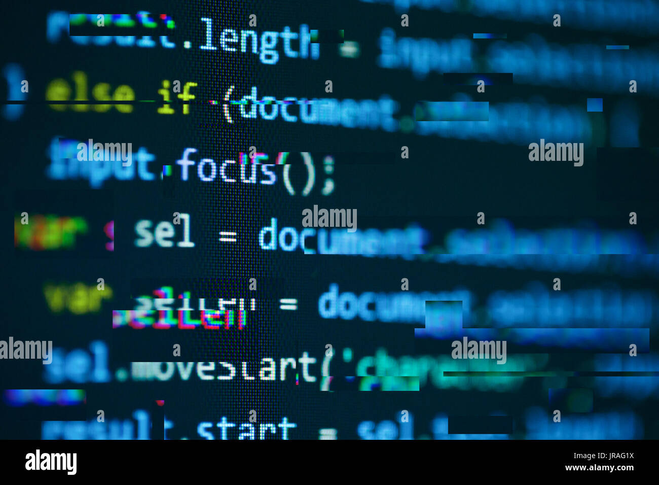 Software Computer Code Programmierkenntnisse Stockfoto