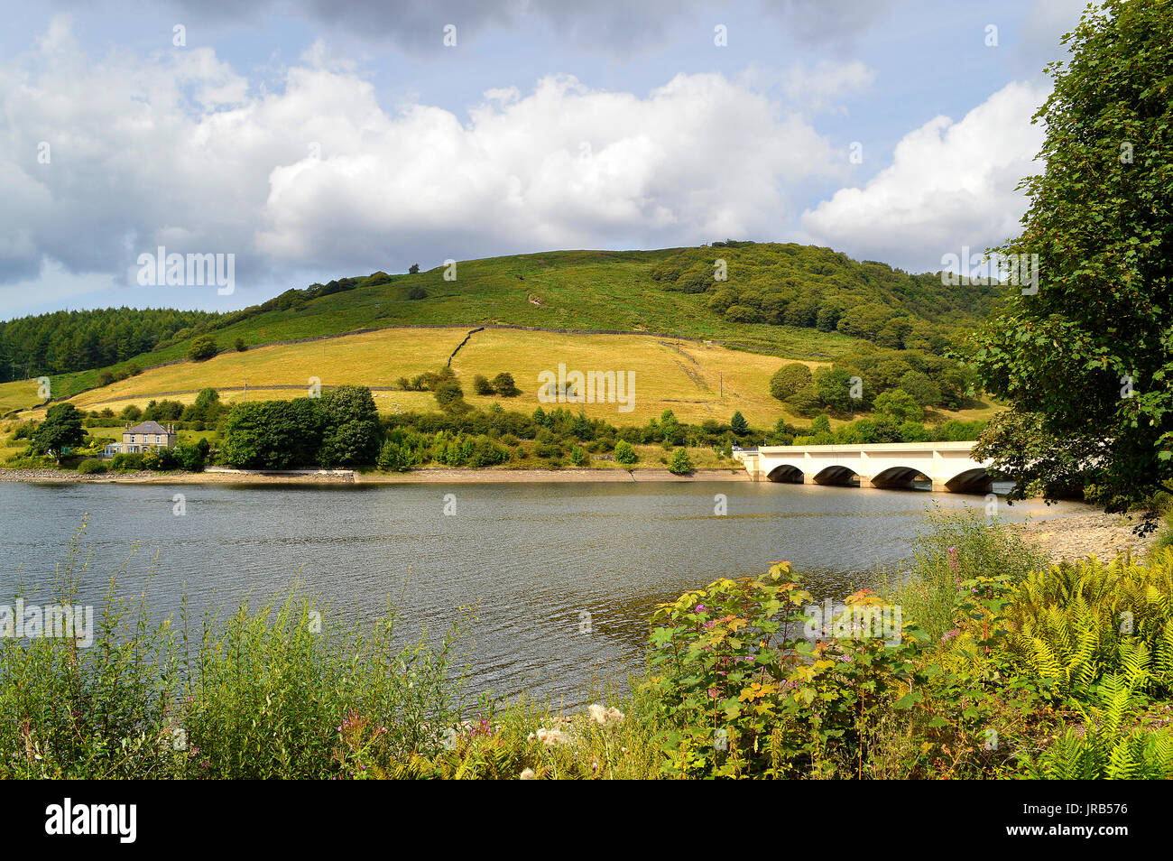 Ladybower Vorratsbehälter in Derbyshire, England UK Stockfoto
