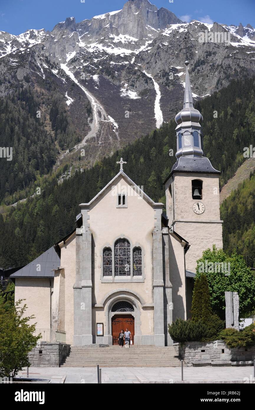 Mont Blanc, Schweizer Alpen Stockfoto