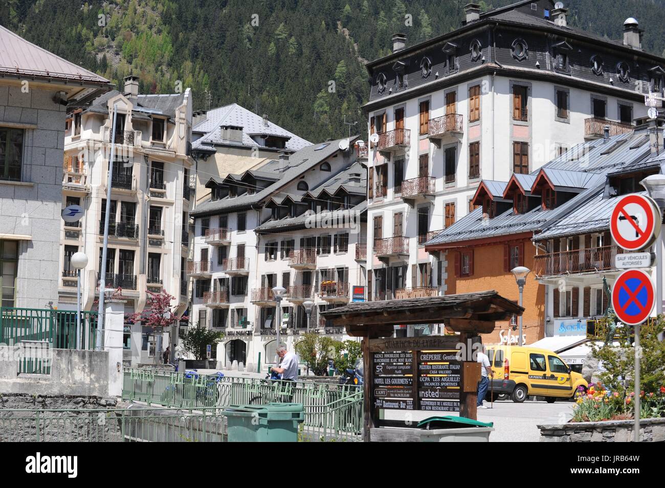 Mont Blanc, Schweizer Alpen Stockfoto