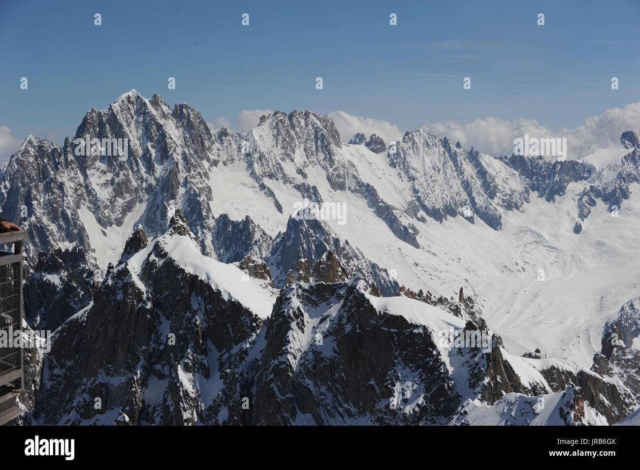 Mont Blanc, Schweizer Alpen Stockfoto