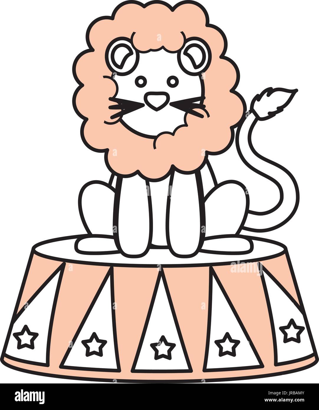 Lion Circus Cartoon Stockfotos und -bilder Kaufen - Alamy