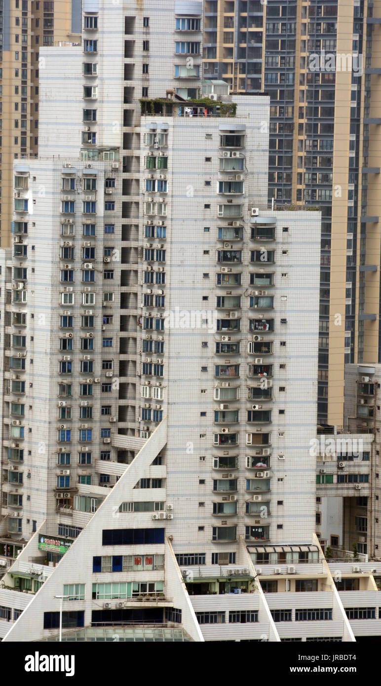 Wohnturm, Zhuhai City, Provinz Guangdong, China Stockfoto