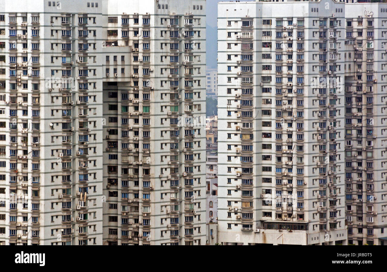 Wohnturm, Zhuhai City, Provinz Guangdong, China Stockfoto