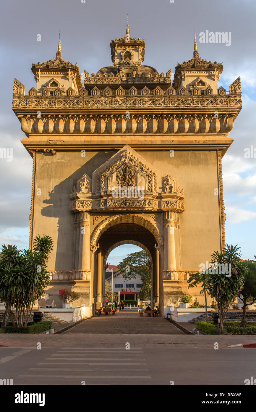 Patuxai Denkmal in Vientiane, Laos Stockfoto