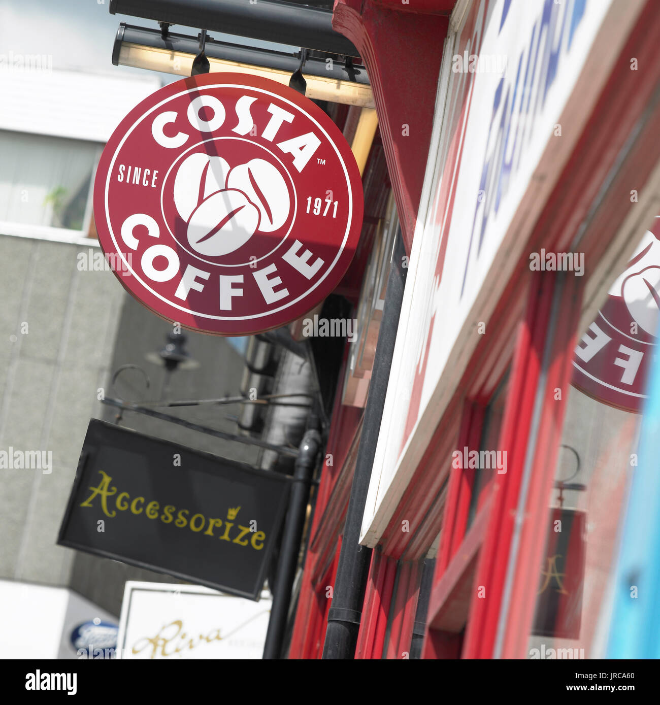 Costa Coffee Zeichen Stockfoto