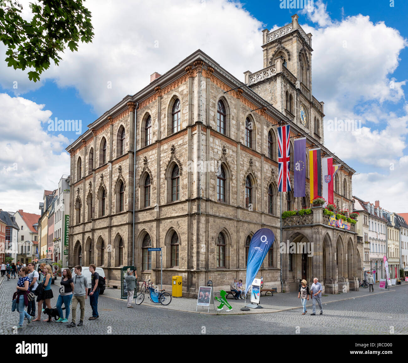 Rathaus (Rathaus), Marktplatz, Weimar, Thüringen, Deutschland Stockfoto