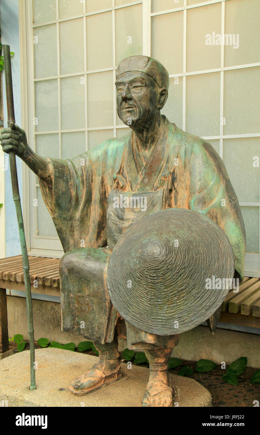 Japan, Tokio, Dichter Matsuo Basho Statue, Stockfoto