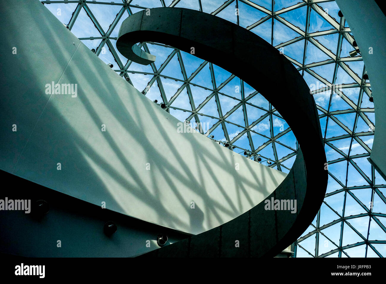 Architektonische Abstraktionen und Details der Dali Museum in Saint Petersburg, Florida Stockfoto