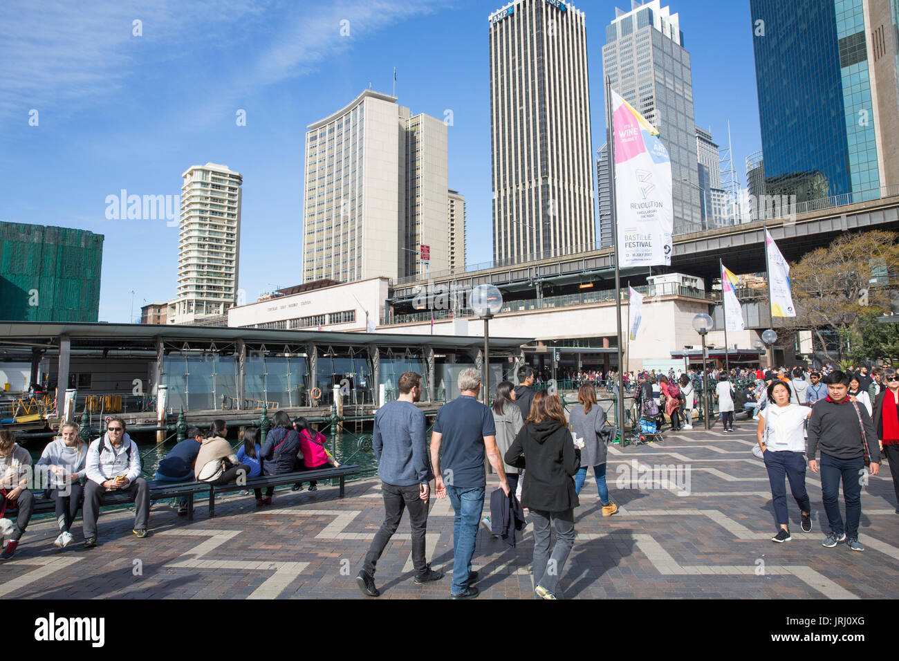 Freitag, 14.Juli 2017, Sydney, Australien. Sydney feiert Tag der Bastille mit einer Reihe von französischen, deutschen, italienischen und anderen Nationen das nationale Gericht Stockfoto
