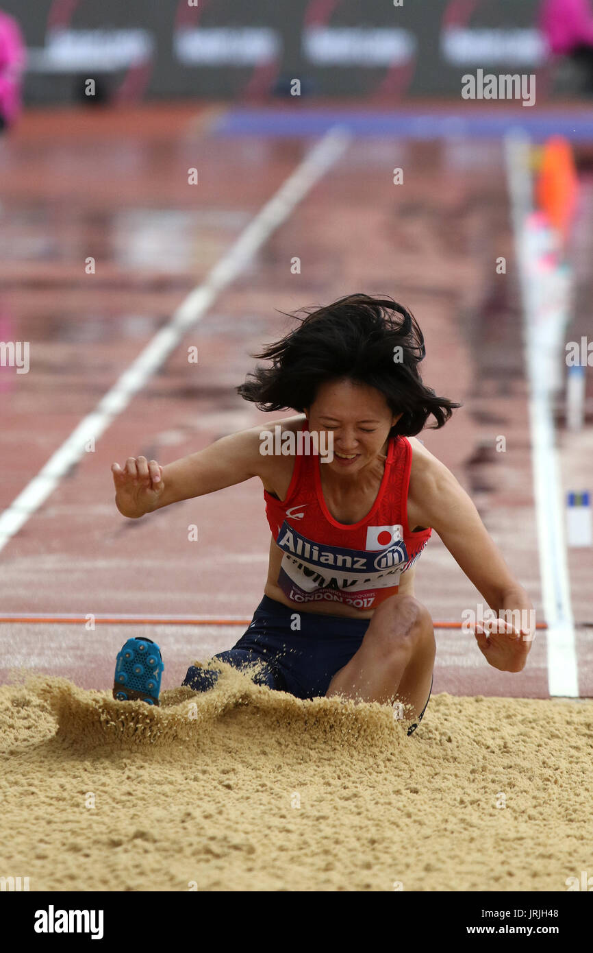 Sayaka MURAKAMI Japans in der Frauen Weitsprung T42 Finale bei den Para-Weltmeisterschaften in London 2017 Stockfoto