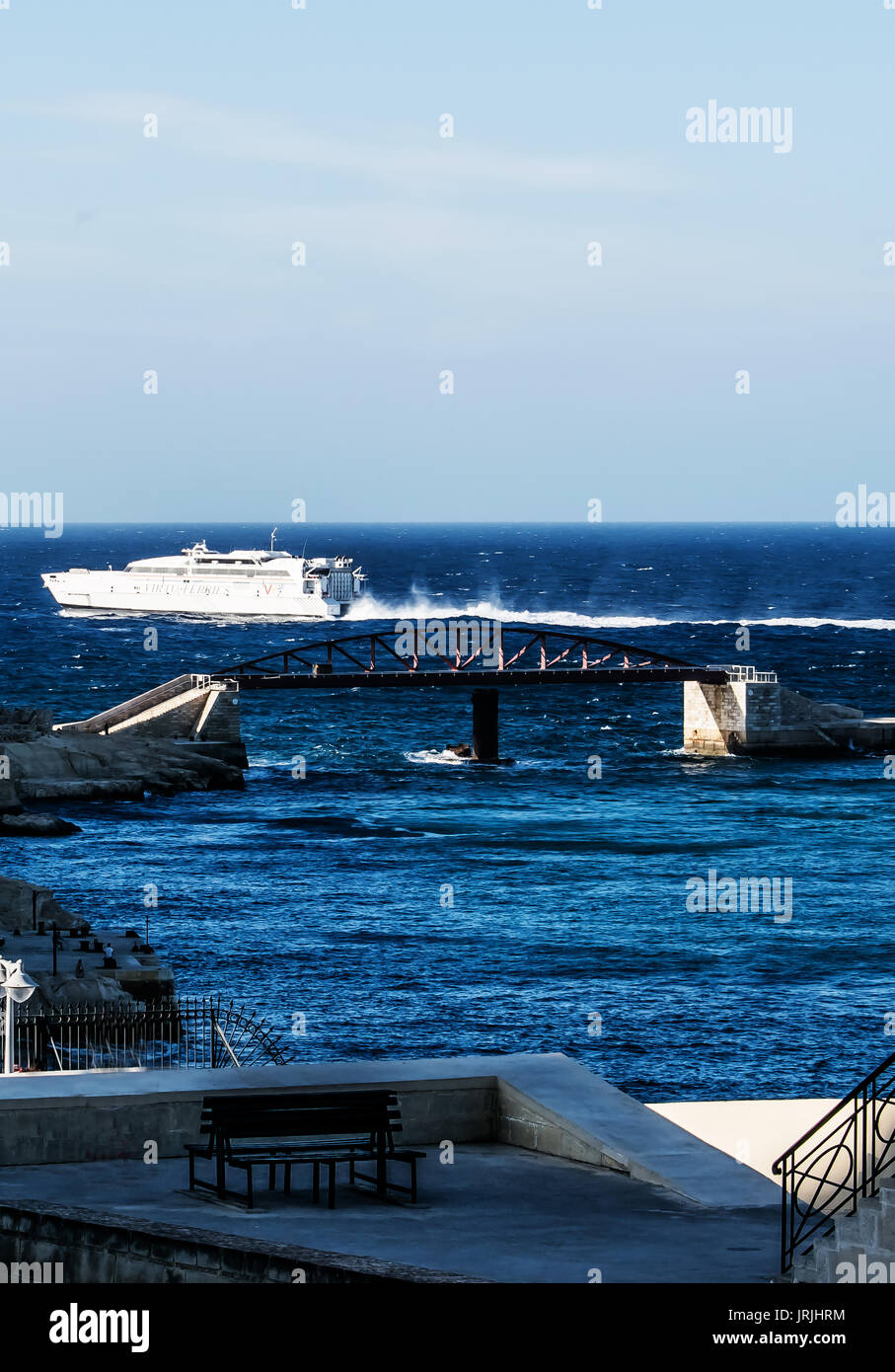 St. Elmo Breakwater Bridge Stockfoto