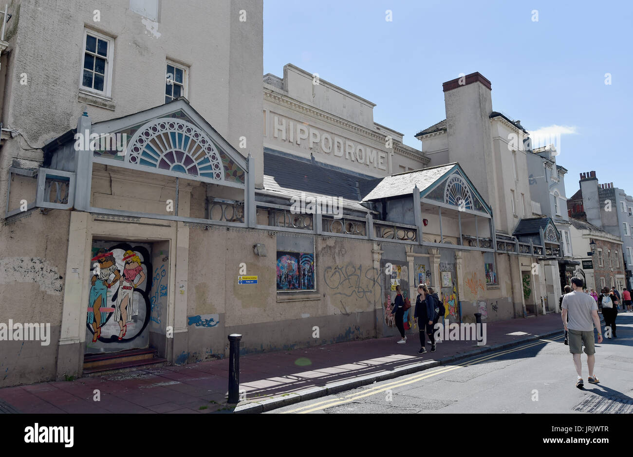 Das verlassene Hippodrom in Middle Street Brighton. Brighton Hippodrome ist Veranstaltungsort im Zentrum von Brighton Stockfoto