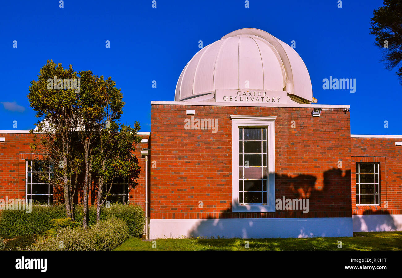 Carter Observatory. Neuseelands nationale Beobachtungsstelle im Jahr 1977. Vor kurzem wurde seine Rolle verlagert den Schwerpunkt von Forschung, die Aufklärung der Öffentlichkeit über den Raum. Stockfoto